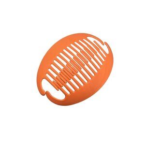 Vintage 1980s Goody's Hair Comb Clips Cinchers Large Bright Orange